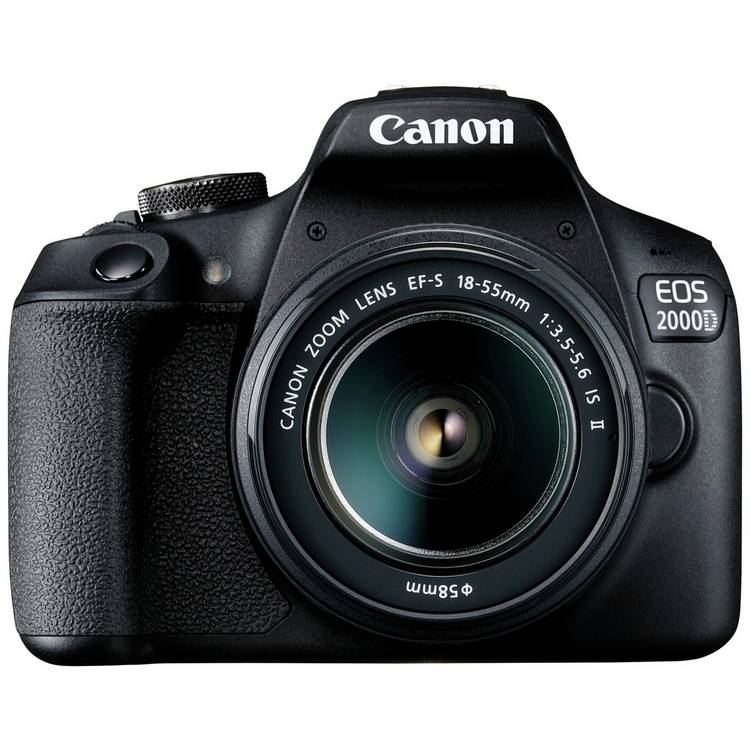 Canon EOS 2000D DSLR camera with 18-55mm lens, imported from the UK