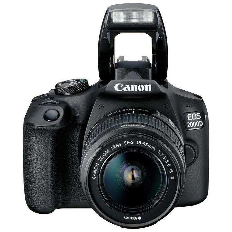 Canon EOS 2000D DSLR camera with 18-55mm lens, imported from the UK