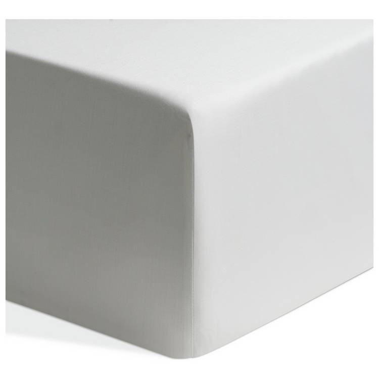 Habitat Egyptian cotton fitted sheet white single, imported from the UK