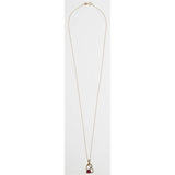 Revere gold ruby diamond pendant necklace 45cm chain, imported from the UK