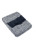 Furn navy blue herringbone throw, UK version