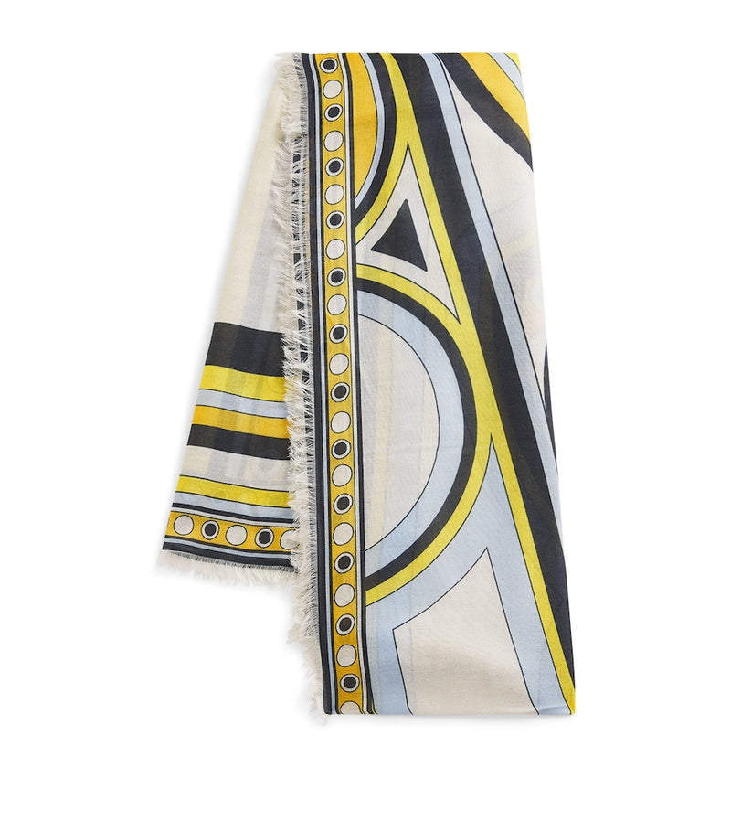 La Doublej geometric fringe scarf - British product