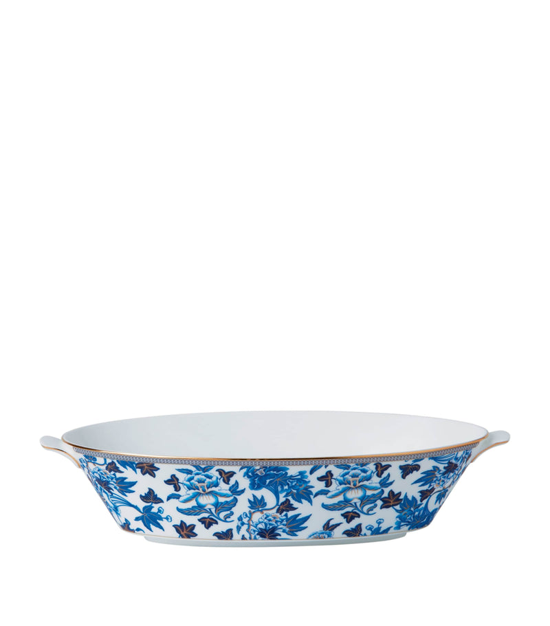 Wedgwood Hibiscus oval serving dish 1.3L (British brand)