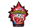 Striking strawberry popping candy - British product