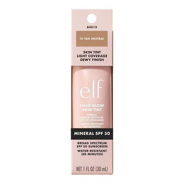 e.l.f. Halo Glow Skin Tint tan neutral, UK version