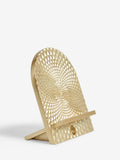Gold tone phone holder with soft champagne gold finish, UK version