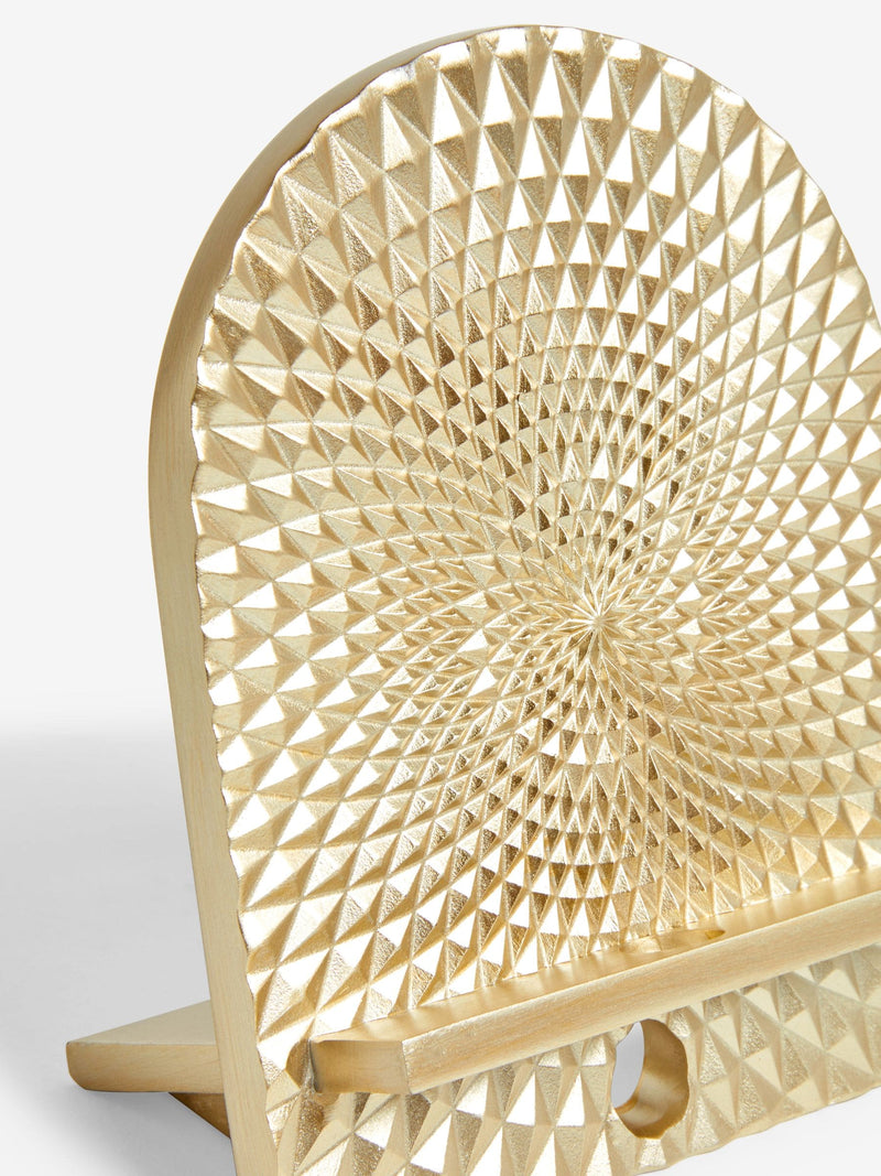 Gold tone phone holder with soft champagne gold finish, UK version