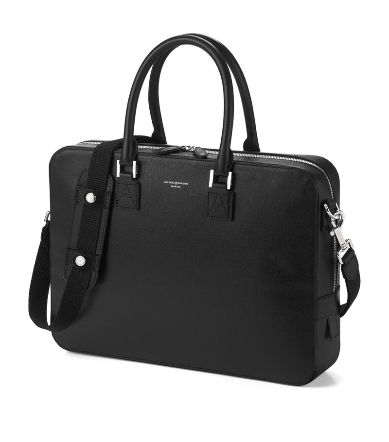 Aspinal of London Mount Street briefcase Saffiano leather (British brand)