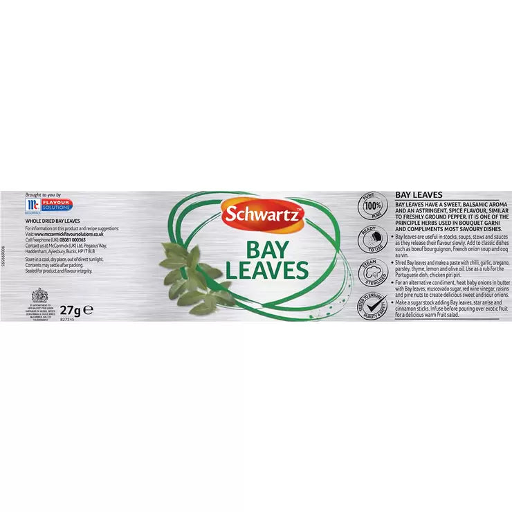 Schwartz bay leaves 27g (British brand)