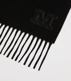 Max Mara cashmere monogram scarf 28cm x 206cm, UK version