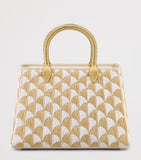 Bvlgari Serpentine Duo raffia top-handle bag (British brand)