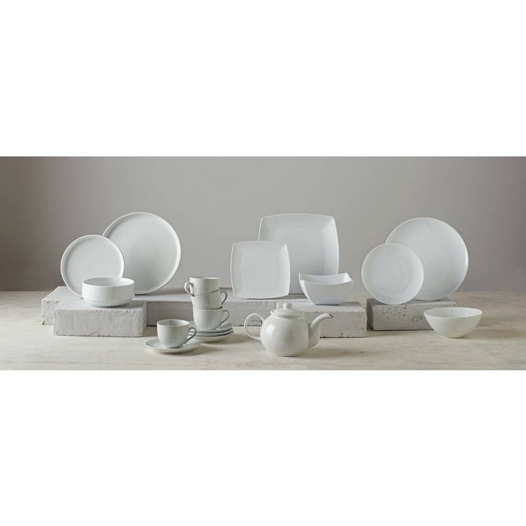 Argos Home super white porcelain dinner set 12 piece, UK version
