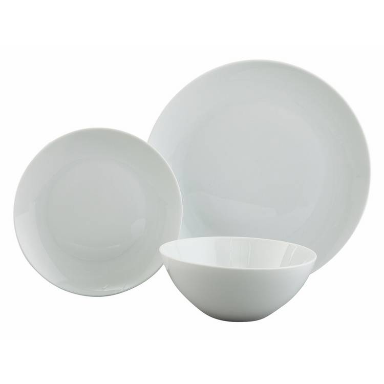 Argos Home super white porcelain dinner set 12 piece, UK version