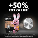 Duracell 2032 CR2032 3V lithium coin battery pack of 4, UK version