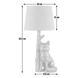 Argos Home fox table lamp bronze and grey (British brand)