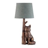 Argos Home fox table lamp bronze and grey (British brand)