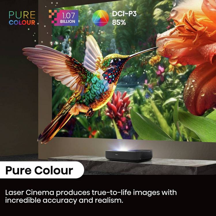 Hisense PL2 4K ultra short throw laser projector, imported from the UK