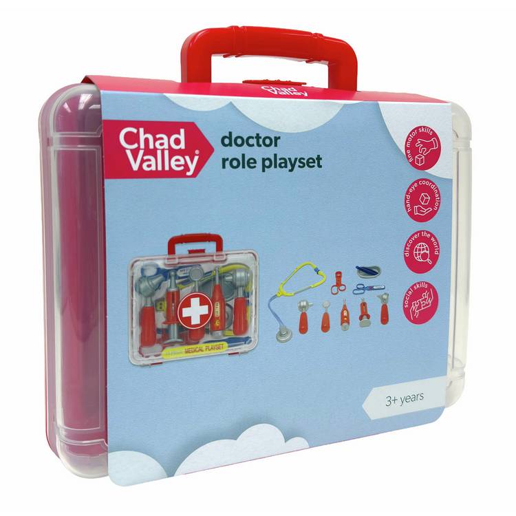 Chad Valley doctor set role play 10 accessories, UK version