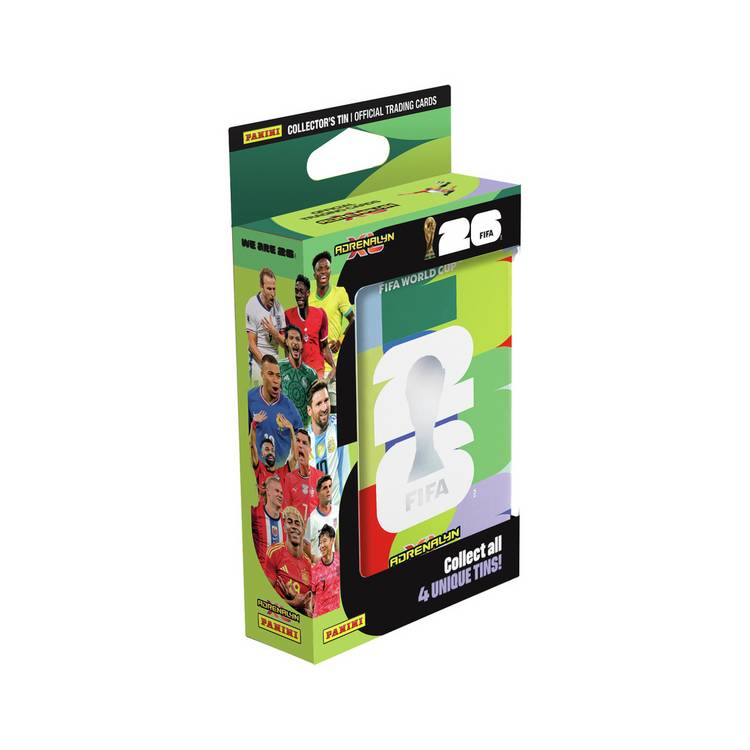 Panini Adrenalyn XL FIFA World Cup 2026 trading card tin - British product