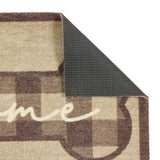 Howler & Scratch Check Home Grey Doormat 50x75cm, UK version