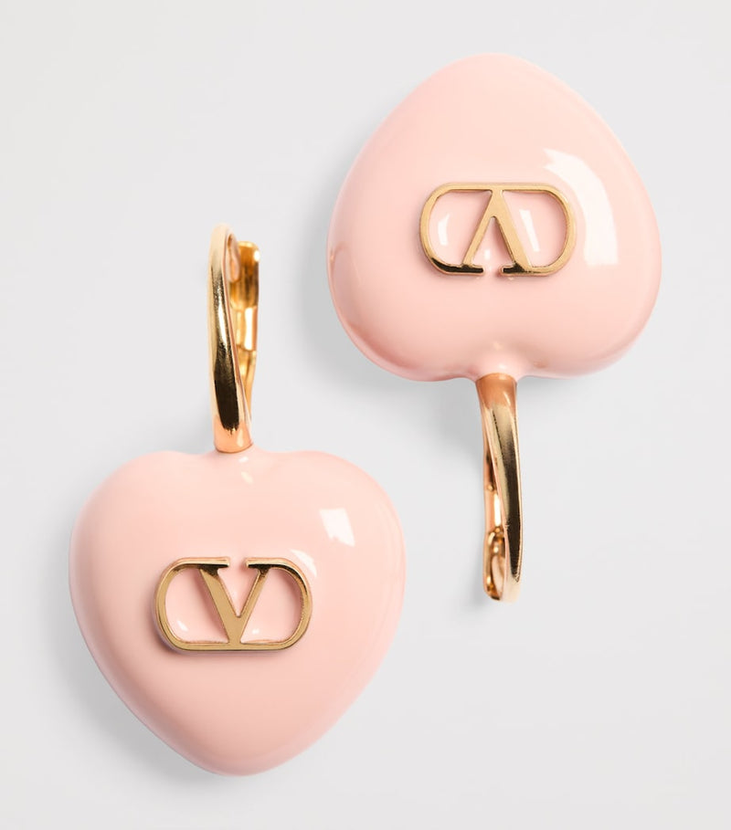 Valentino Garavani Coeur Royal gold-tone heart earrings, UK version