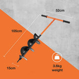 VonHaus manual fence post auger 105cm - British product