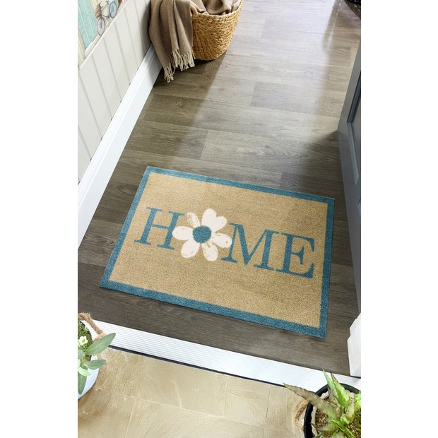 My Mat flower home green doormat 50x75cm, imported from the UK
