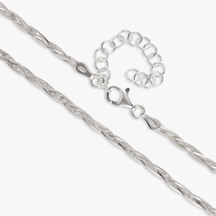 Revere necklace braided chain 18in, imported from the UK