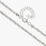 Revere necklace braided chain 18in, imported from the UK