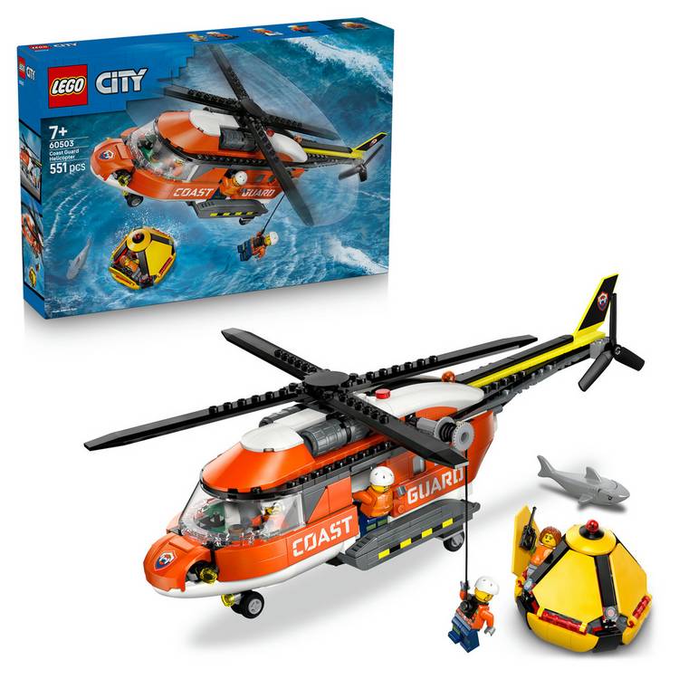 LEGO City Coast Guard Helicopter building set 60503, UK version