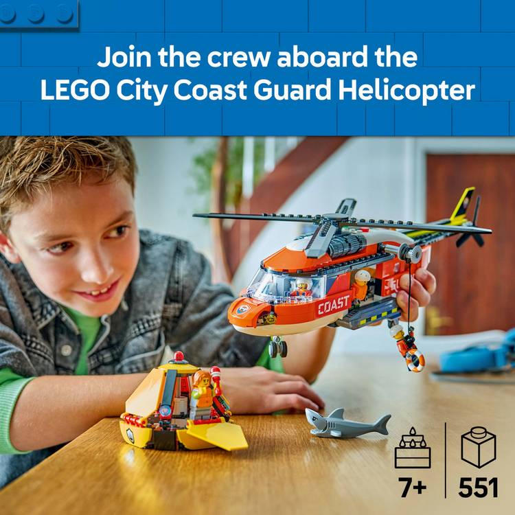LEGO City Coast Guard Helicopter building set 60503, UK version