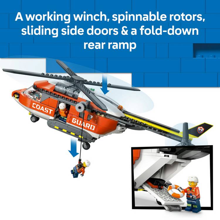 LEGO City Coast Guard Helicopter building set 60503, UK version
