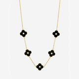 Jon Richard gold plated clover necklace, imported from the UK