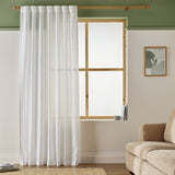 Argos Home white linen effect voile curtain 140x137cm - British product