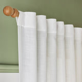 Argos Home white linen effect voile curtain 140x137cm - British product
