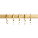 Argos Home matte nickel curtain rings 20 pack (British brand)
