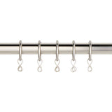 Argos Home matte nickel curtain rings 20 pack (British brand)
