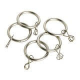 Argos Home matte nickel curtain rings 20 pack (British brand)
