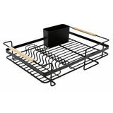 Habitat wire dishdrainer in bamboo and black, UK version