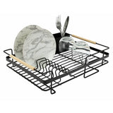 Habitat wire dishdrainer in bamboo and black, UK version