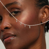 Inicio sterling silver plated love necklace 16 inch (British brand)
