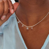Inicio sterling silver plated love necklace 16 inch (British brand)