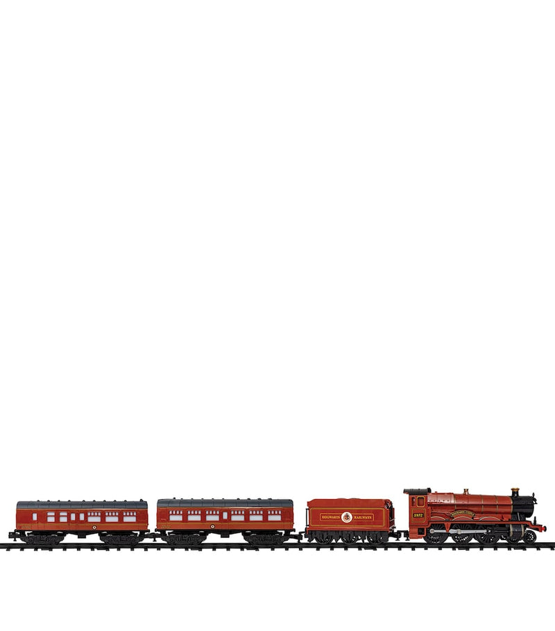 Hogwarts Express train set including locomotive and carriages, UK version