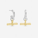 Argos Inicio Duotone T-Bar Earrings- Buy online at McGrocer