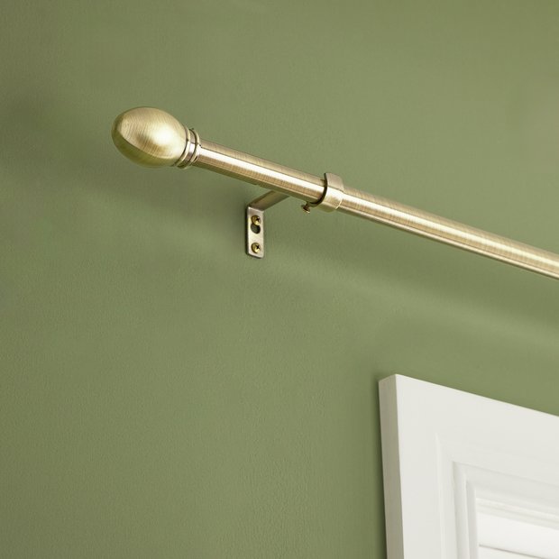 Argos Home antique brass extendable curtain pole 165-300cm, imported from the UK