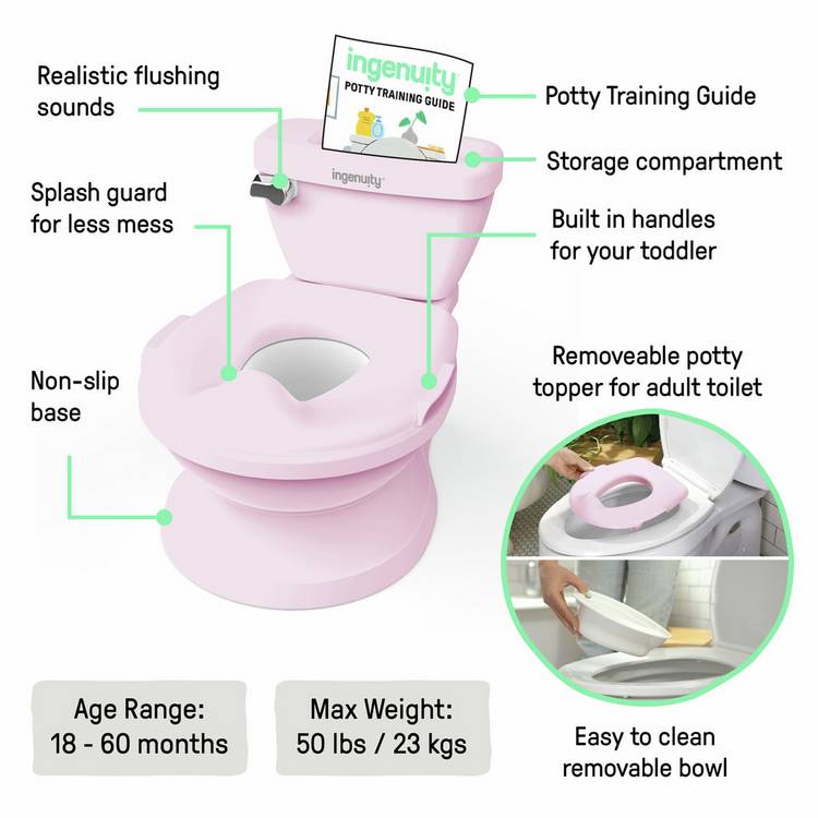 Ingenuity My Size Potty Pro pink, imported from the UK