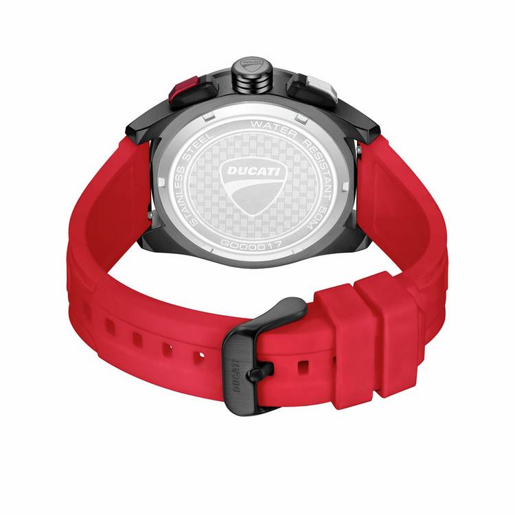 Ducati Extreme Sports red silicone strap watch 44mm - British product