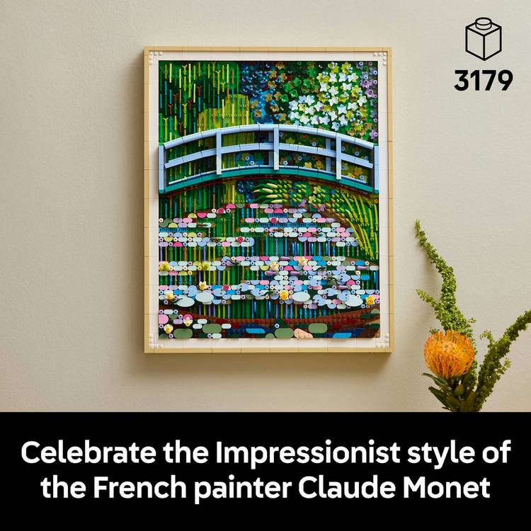 LEGO Art Claude Monet bridge building set 31220, UK version