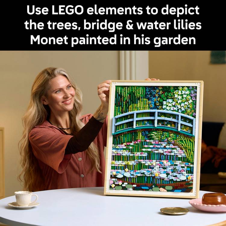 LEGO Art Claude Monet bridge building set 31220, UK version