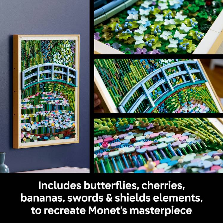 LEGO Art Claude Monet bridge building set 31220, UK version